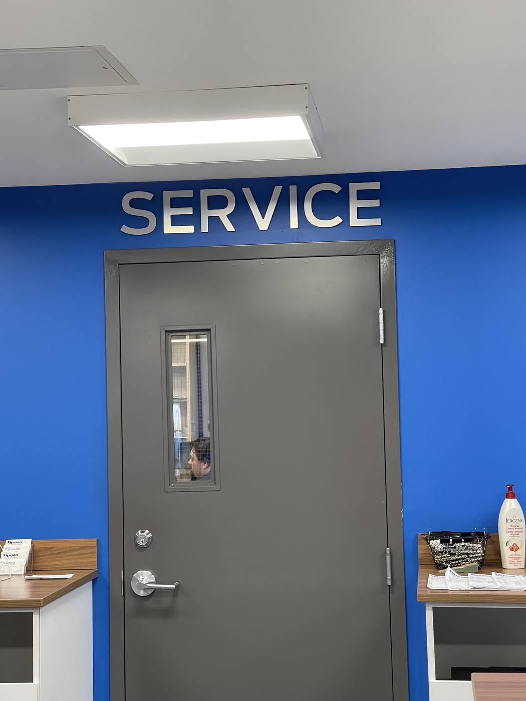 Interior service sign - Edmonton sign project