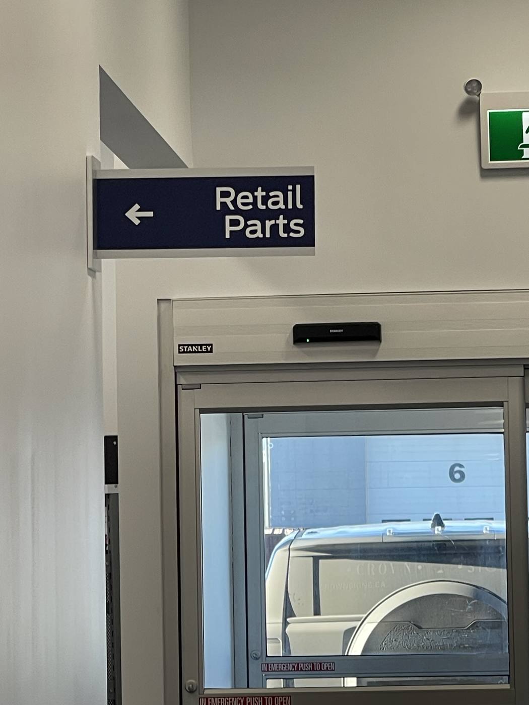 Interior wayfinding sign - Edmonton sign project