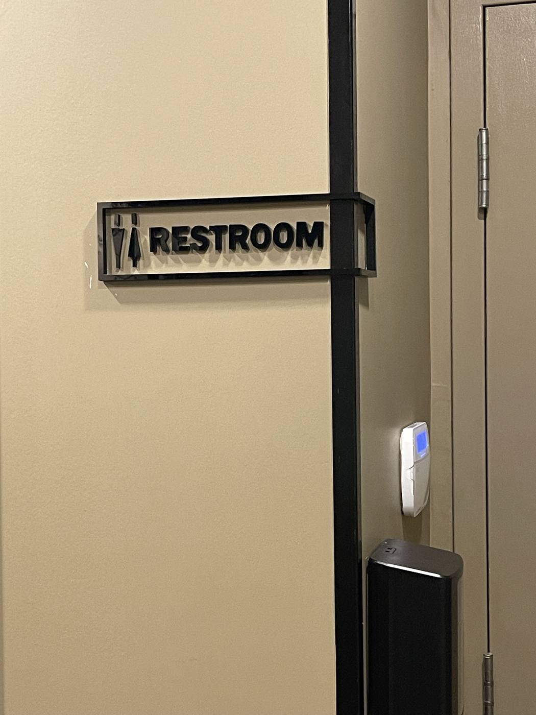 Interior wayfinding sign - Edmonton sign project