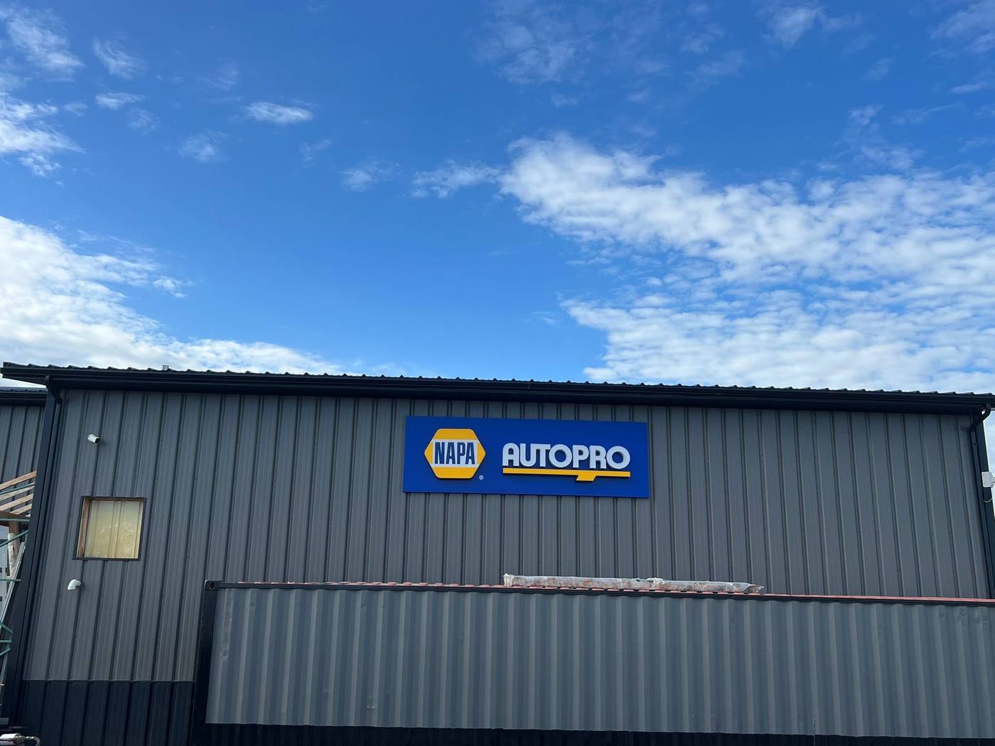 NAPA Autopro - Building sign