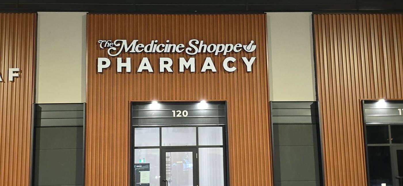 The Medicine Shoppe Pharmacy - Storefront sign