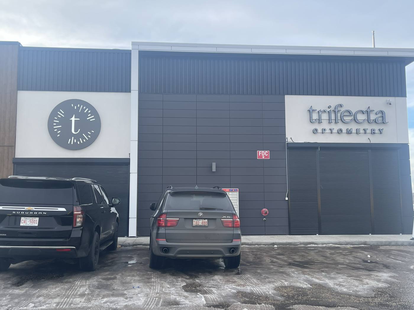 Trifecta Optometry - Building sign