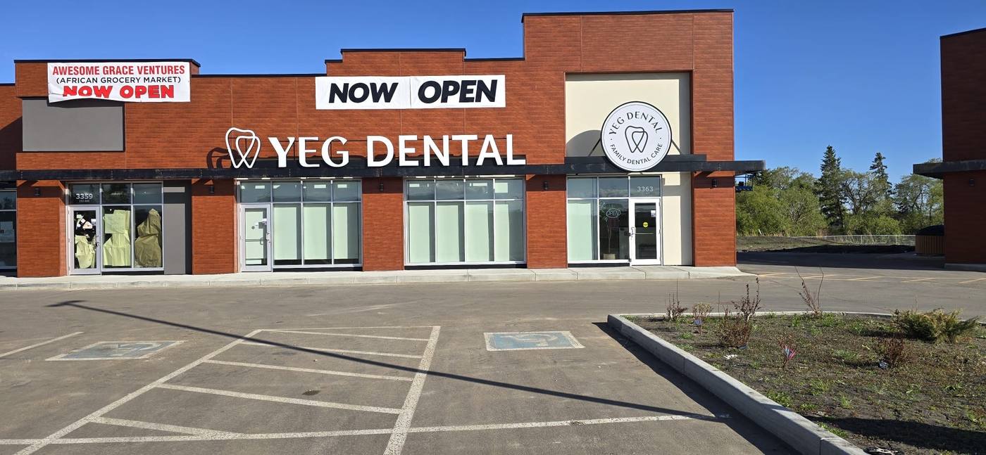 YEG Dental - Storefront sign